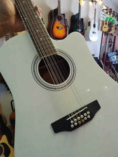 DOCEROLA SEGOVIA SGC12 BLANCA CON BRIDGE DR. DE PINES Y CUERDAS PARES - comprar en línea