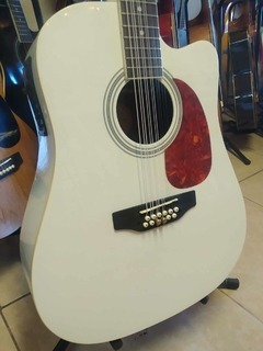 DOCEROLA SEGOVIA SGC12 BLANCA CON BRIDGE DR. DE PINES Y CUERDAS PARES CON MICA CAREY - comprar en línea