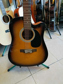 DOCEROLA SEGOVIA ELECTROACUSTICA CON BRIDGE DR Y CUERDAS PARES SUNBURST - comprar en línea