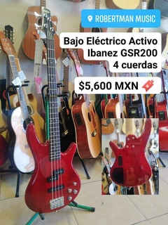 BAJO ELECTRICO ACTIVO IBANEZ ''SDGR'' ROJO