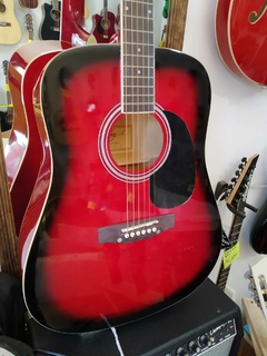 GUITARRA JAY TURSER TEXANA ACUSTICA ROJA - comprar en línea