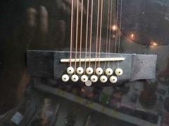 DOCEROLA RMC NEGRA CON BRIDGE DR. Y CUERDAS PARES - ROBERTMAN MUSIC