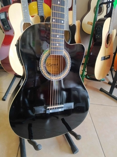 McCartney slim electroacústica negra con afinador digital - comprar en línea