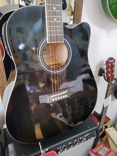 Guitarra RMC Texana Electroacústica con Afinador Digital negro sombreado - comprar en línea