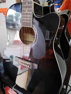 Guitarra RMC Texana Electroacústica con Afinador Digital negro sombreado en internet