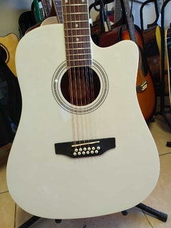DOCEROLA SEGOVIA SGC12 ELECTROACUSTICA BLANCA - ROBERTMAN MUSIC