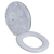 Assento Sanitário Almofadado Oval Marmorizado TPKM MM Branco Astra - comprar online