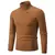 Suéter de gola alta masculino cor sólida pulôver de malha quente casual - comprar online