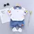Conjunto de camiseta e shorts para bebês, Roupas de verão infantil na internet