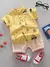 Infantil e da criança impressão completa urso condução padrão shorts - Mega Express