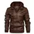 Kb novas jaquetas de couro masculino outono casual motocicleta jaqueta do plutô
