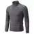 Suéter de gola alta masculino cor sólida pulôver de malha quente casual - comprar online