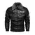 Outono e inverno masculino bordado couro original