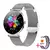 Smartwatch ultra fino AMOLED para mulheres, relógios esportivos