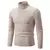 Suéter de gola alta masculino cor sólida pulôver de malha quente casual - comprar online