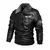 Outono e inverno masculino bordado couro original - loja online