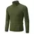 Suéter de gola alta masculino cor sólida pulôver de malha quente casual - comprar online