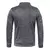 Camisola de gola alta grossa masculina, pulôver monocromático, capuz masculino
