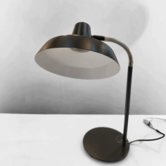 velador flexible e27 negro - Cuore Iluminacion