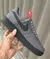 Air Force 01 - Cinza e Preto (solado preto)
