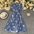 Vestido Casual Longo Vintage