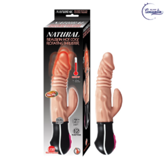 NATURAL REALSKIN HOT COCK ROTATING THRUSTER