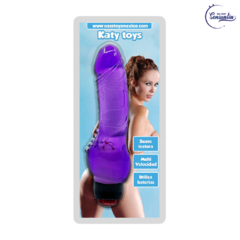 VIBRADOR GEL - GRUESO Y TEXTURIZADO - KATYTOYS