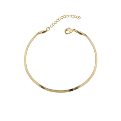 Pulseira Malha Fita 3mm | Ouro 18K na internet