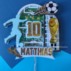 Cake Topper Copa Mundial