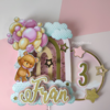 Cake Topper Osa con globos visor y luz