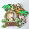 Cake Topper Animales de la selva acuarela
