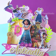 Cake Topper Encanto Con Shaker y Luz
