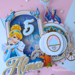 Cake Topper de Cenicienta #M01 - comprar online