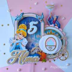 Cake Topper de Cenicienta #M01