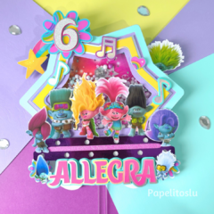Cake Topper Trolls 3