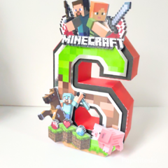 Número 3D Minecraft - comprar online