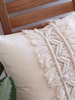 Funda almohadón macramé Carpi - comprar online