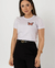 T-Shirt Borboleta Frente e Costa -cor off