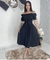VESTIDO PLISSADO LISO- PRETO