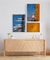 Composição de Quadros Decorativos 2 quadros 50x70cm e 1 quadro 50x40cm - Nautico Velas 04