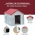 Casa Mediana con Puerta Metálica, Plastico Resistente y de Alta Calidad, Térmica con Ventilación | 75 x 62 x 64 cm - QPerron