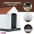 Casa Mediana con Puerta Metálica, Plastico Resistente, Impermeable, Térmica con ventilación y Piso Elevado | 88 X 79 X 82 cm - QPerron