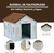 Casa Mediana de Plástico Resistente y de Alta Calidad, Térmica con Ventilación | 75 x 62 x 64 cm en internet