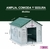 Casa Mediana con Puerta Metálica, Plastico Resistente y de Alta Calidad, Térmica con Ventilación | 75 x 62 x 64 cm en internet