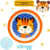 Pratinho Individual Raso Clingo, Tigre - comprar online