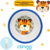 Pratinho Bowl Clingo Tigre - comprar online