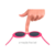 Óculos De Sol Baby Color Pink - Jlmixbaby