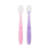 Kit Colher de Silicone Bebê, Rosa/Lilás, Buba
