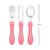 Kit Talher 3 Peças, Estrelinha Rosa, Buba. na internet