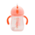 Copo Dino com Canudo de silicone, Laranja - Jlmixbaby